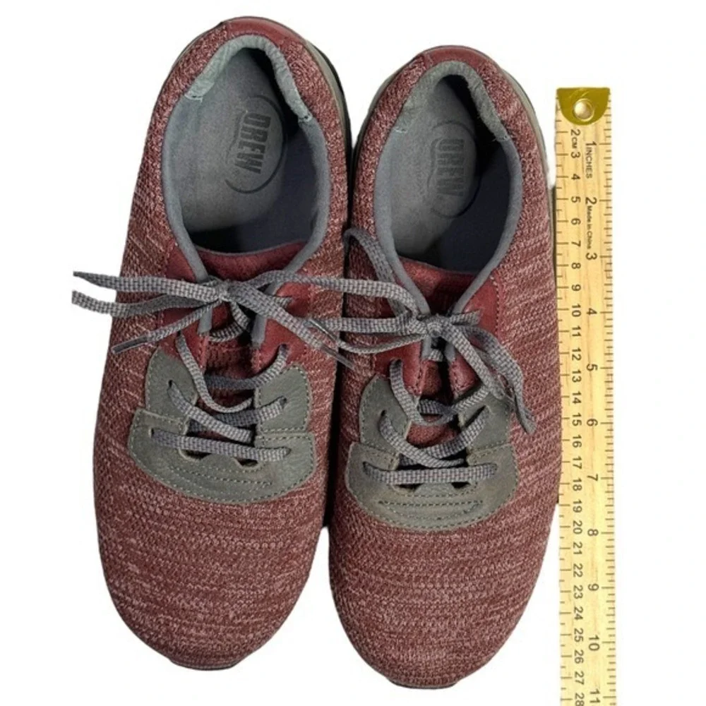 Drew Womens 8.5 XW Terrain Burgundy Gray Orthopedic Walking Shoes Sneakers - Picture 10 of 10